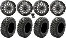 System 3 SB-6 15" Wheels Gm (5+2) 28" Crawler XG Tires RZR Turbo S / RS1