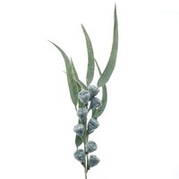 Gasper Eukalyptusfruchtzweig Grau & GrüN 40 Cm - Kunstblumen