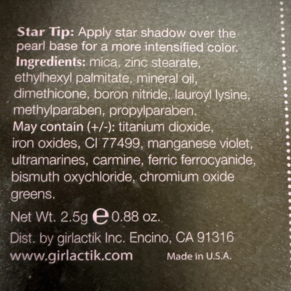 Sombra de ojos Girlactik Beauty Star Shadows DREAMY 0,088 oz/2,5 g azul claro Foto 4 de 4