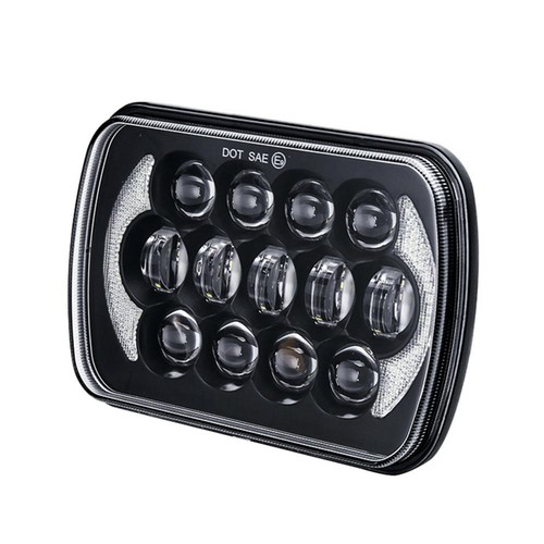 5x7" 7x6" LED Headlight Hi/Lo Sealed Beam DRL For Jeep Wrangler YJ Cherokee XJ - Picture 5 of 11