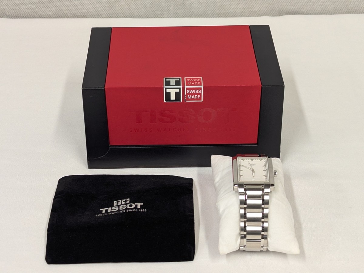 Tissot TXL Square White Dial T061510A Stainless Steel Bracelet Tissot TXL Square White Dial T061510A Stainless Steel Bracelet
