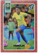 2023 Donruss KEROLIN Red Foil /299  FIFA WWC Brazil #17 Manchester City Nicoli