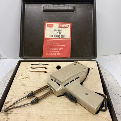 Vintage Sears Craftsman Soldering Gun 200 In Original Case