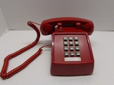 Bittel HA9888 25 T Red Home Telephone with buttons, Data and Phone Line In, New