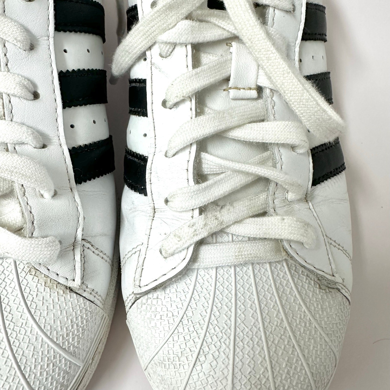 Adidas Superstar shell toe sneaker Cloud White / … - image 7