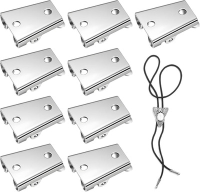 Bolo Tie Slide Clasp 9 Pcs DIY Necklace Clasp Clips Bolo Tie Slider for Making T