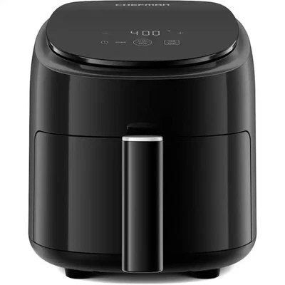 Chefman RJ382D TurboFry 2 Qt Digital Air Fryer -Compact and Space-Saving - Black