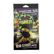 Nickelodeon Teenage Mutant Ninja Turtles Sticker Pad Activity Set 92 Stickers