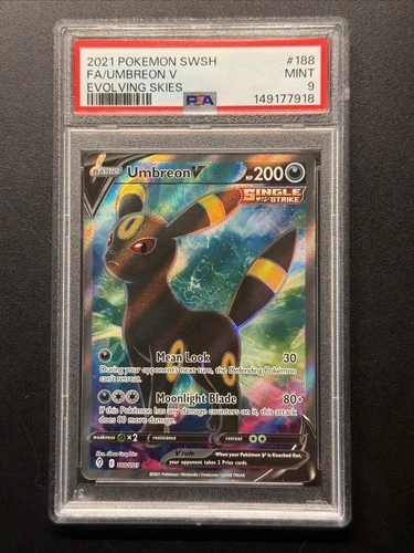 Umbreon V Full Art Evolving Skies 188/203 PSA 9