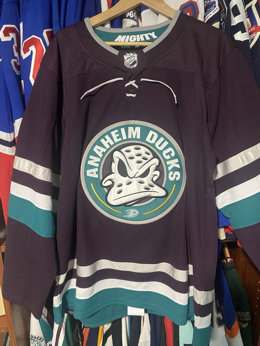 Mighty Ducks Authentic Jersey NHL Anaheim Ducks Size 52 Adidas Anniversary  Jerz