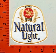 Embroidered Iron-On Patch Natural Light Beer Logo Brewery Badge