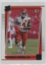 2021 Panini Clearly Donruss Rated Rookie Gold Cornell Powell #89 1d8g
