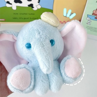 Kawaii Elephant Stuffed Animal Plush Toy Keychain Soft Doll Bag Pendant Birthday