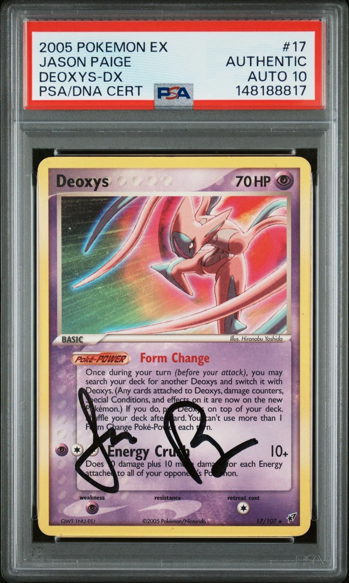 Pokémon TCG Professional Sports Authenticator (PSA) EX Deoxys