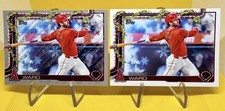 2025 Topps Holiday Taylor Ward #H134 Holiday Silver Glitter + Base