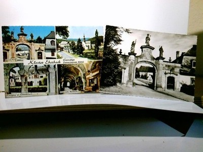 Eberbach / Rheingau. Kloster Eberbach. 2 x Alte Ansichtskarte / Postkarte s/w u.