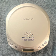 Sony Walkman D-E220 ESPMAX Silver Portable CD Player Wired Headphone Jack