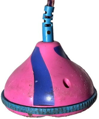 Vintage Rainbow Skip It Toy Ribbon Streamer Skipit Pink Purple Heavy Wear 2003