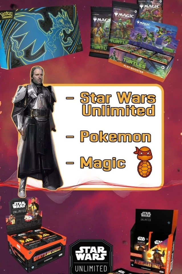 🔥 PKM Optimale Ordnung, Magic Turtles & Strixhaven + Star Wars Unlimited