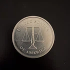 Vintage Johnson Matthey Scales One 1 Oz .999 Silver Bullion Round