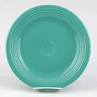 Homer Laughlin Fiesta Turquoise Dinner Plate, Vintage 1986 Classic Rim, 10 1/2"