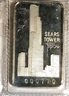 Vintage 1 oz .999 Silver,Sears Tower Landmarks, 1st National Bank !!
