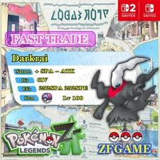 ✨6IV NORMAL Darkrai + EVS 🚀 POKEMON LEGENDS ZA ✨Online delivery⚡