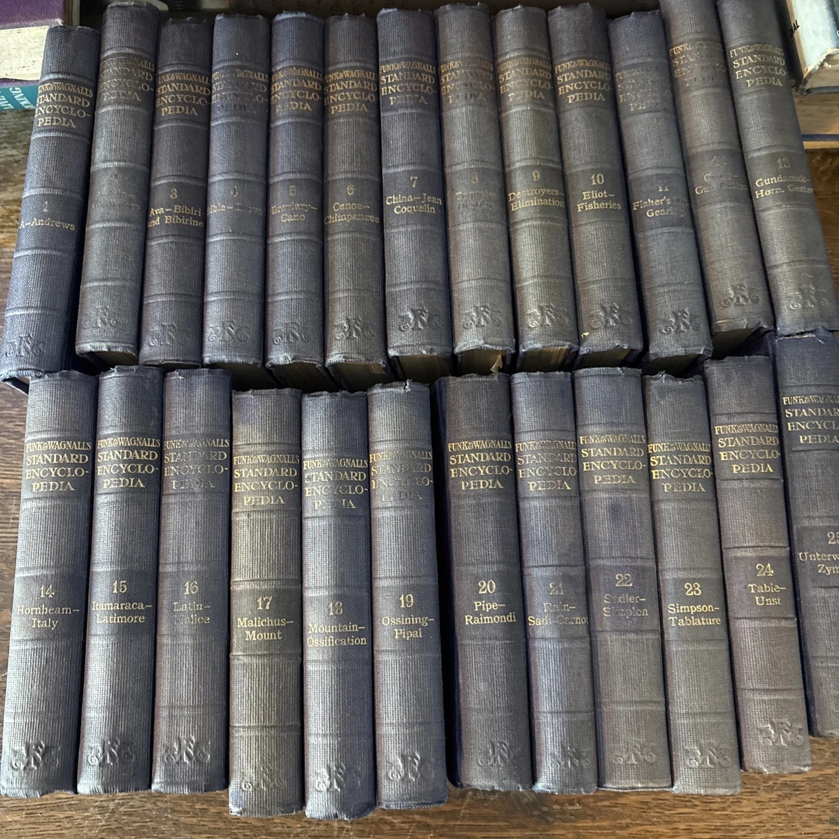 25+ Hardcover Encyclopedias 1900-1949 Antiquarian & Collectible