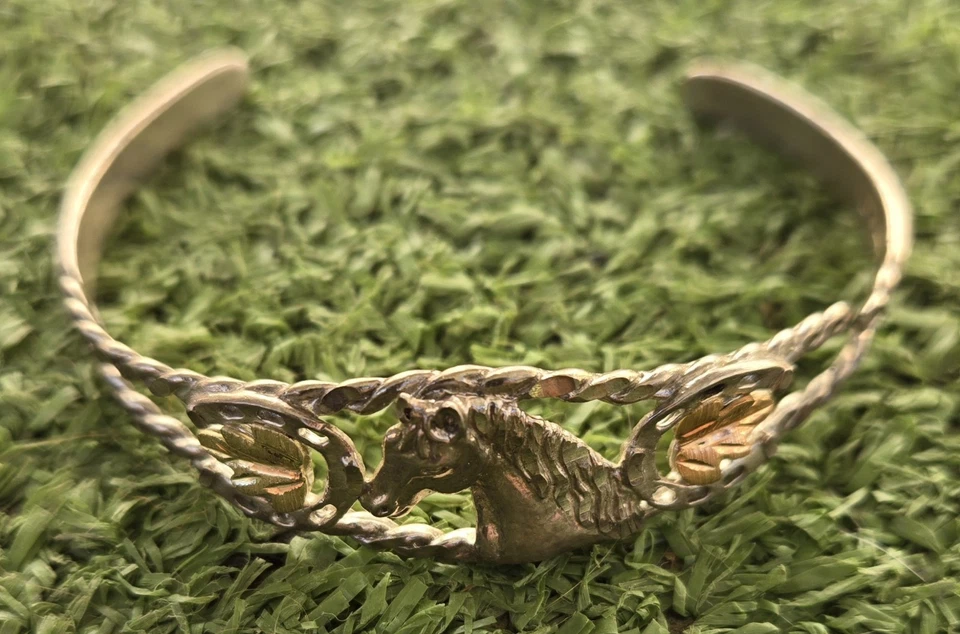 Brazalete para mujer Black Hills de oro de ley y 12 K. ENVÍO GRATUITO. Foto 4 de 4