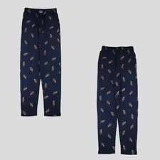 Polo Ralph Lauren Navy Bear Print Sleepwear Pajama Set S