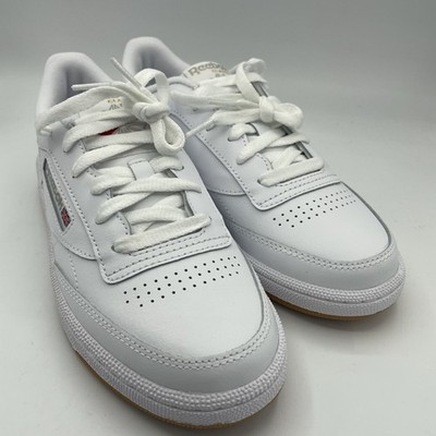 Women Reebok Club C 85 Light Grey Gum, Size 8.5 US
