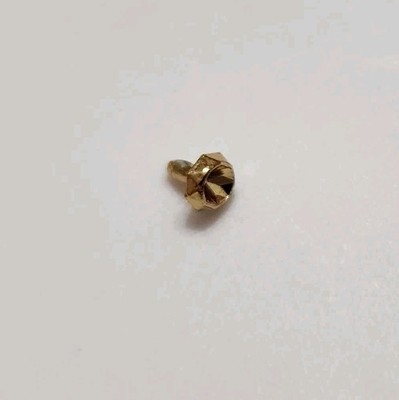 BARBIE RING GOLD METALLIC BEVELED STUD SIMPLE JEWELRY FASHION DOLL ACCESSORIES