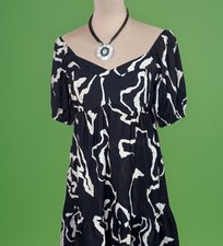 NWT Nine Weat Off The Shoulder Babydoll Dress | Boho Resort | Puffy Sleeve | Mod