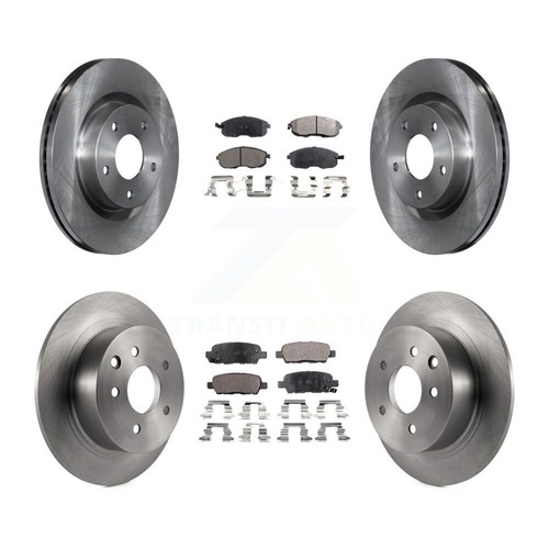 Front Rear Disc Brake Rotors And Ceramic Pads Kit For Nissan Altima K8T-101416 - Picture 7 of 9