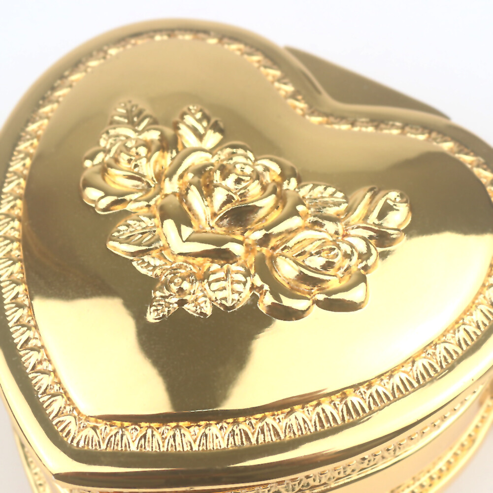 GOLD TIN ALLOY HEART MUSIC BOX : ♫ FUR ELISE ♫ | eBay