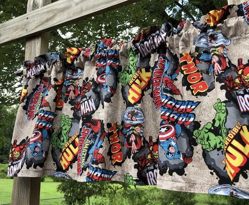 Superhero Valance Super Hero Boy Kids Bedroom Window Curtain Topper - Picture 4 of 4