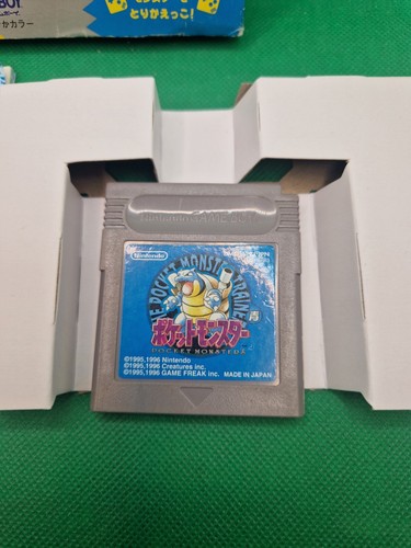 Nintendo Pocket Monster Pokemon Azul Versión Japonesa Gameboy Raro + Protector - Imagen 4 de 13
