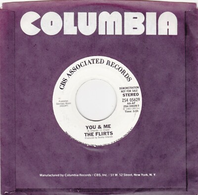 THE FLIRTS * 1985 * Rare US- PROMO * YOU & ME * Bobby Orlando * SAMMLERSTÜCK