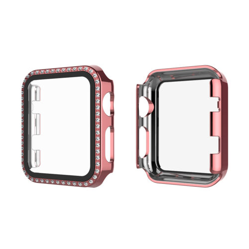 Apple Watch Series 6 5 4 3 2 SE Bling Case Displayschutzfolie 42/38/40/44mm Cover - Bild 10 von 72