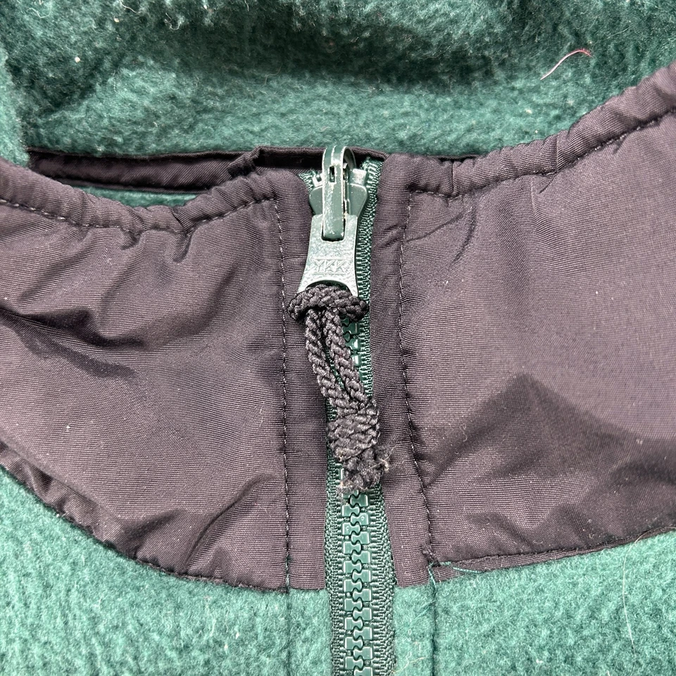VINTAGE Starbucks Coffee Jacket Mens Large Green Full Zip Fleece Frapuccino 90s - Image 4 of 4