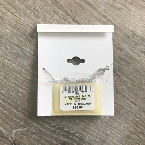 NWT Giani Bernini Sterling Silver Bow Pendant Necklace - Picture 2 of 2