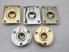 CABINET CUPBOARD DRAWER DOOR RECESSED FLUSH TRAP PULL HANDLES LIFTING