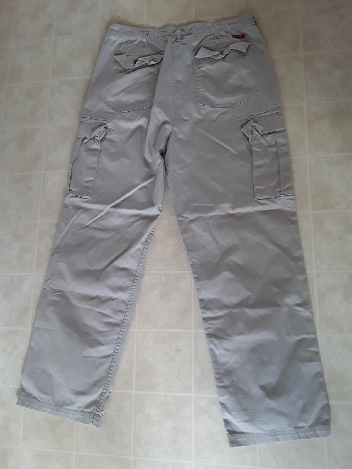 CHAPS Khaki Cargo Pants Beige/Tan Utility Work Pants … Gem