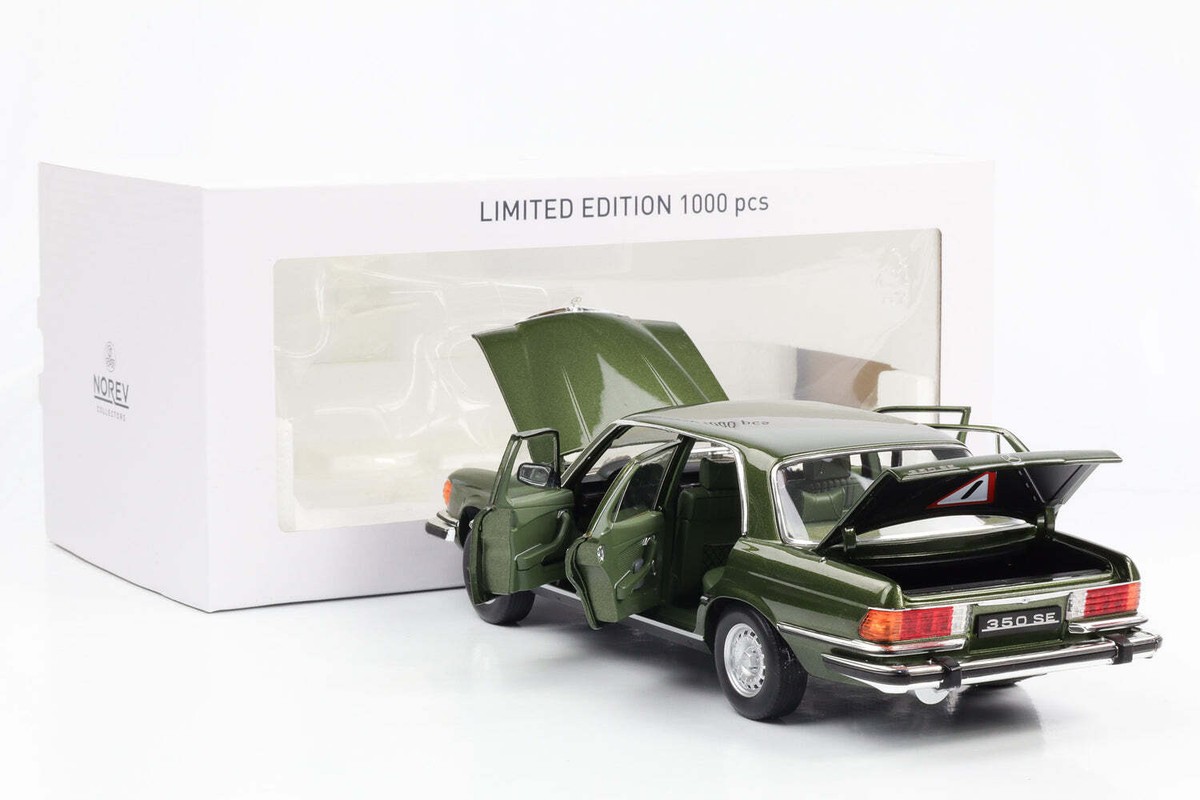 1:18 Mercedes-Benz 350 SE W116 US Version 1973 grünmetallic