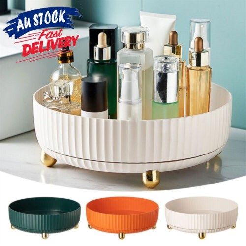 360° Rotating Storage Organiser Revolving Home Condiment Cosmetic ...