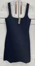 J.Crew Sz XS Squareneck Mini Sweater Dress NAVY NWT