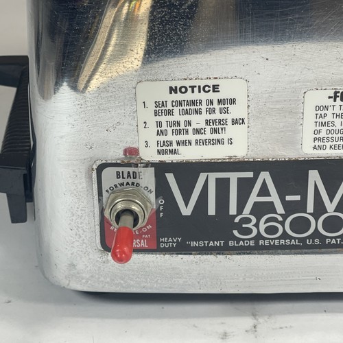 Vtg Vitamix 3600 Blender Mixer 479041 Stainless Steel Motor Base Only WORKING - Picture 6 of 12