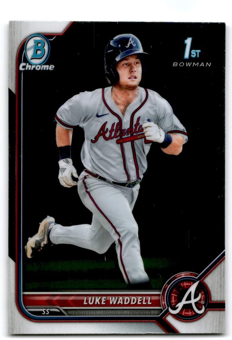 2022 Bowman Chrome Prospects Luke Waddell Atlanta Braves #BCP-48