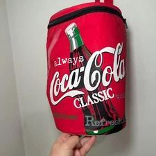 1999 Coca Cola Coke Can Cooler Bag With Straps - 12" x 8" New Old Stock