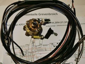 Zundschloss Schlussel Kabelbaum Schaltplan Simson Schwalbe Kr51 1 Ua Neu Ebay